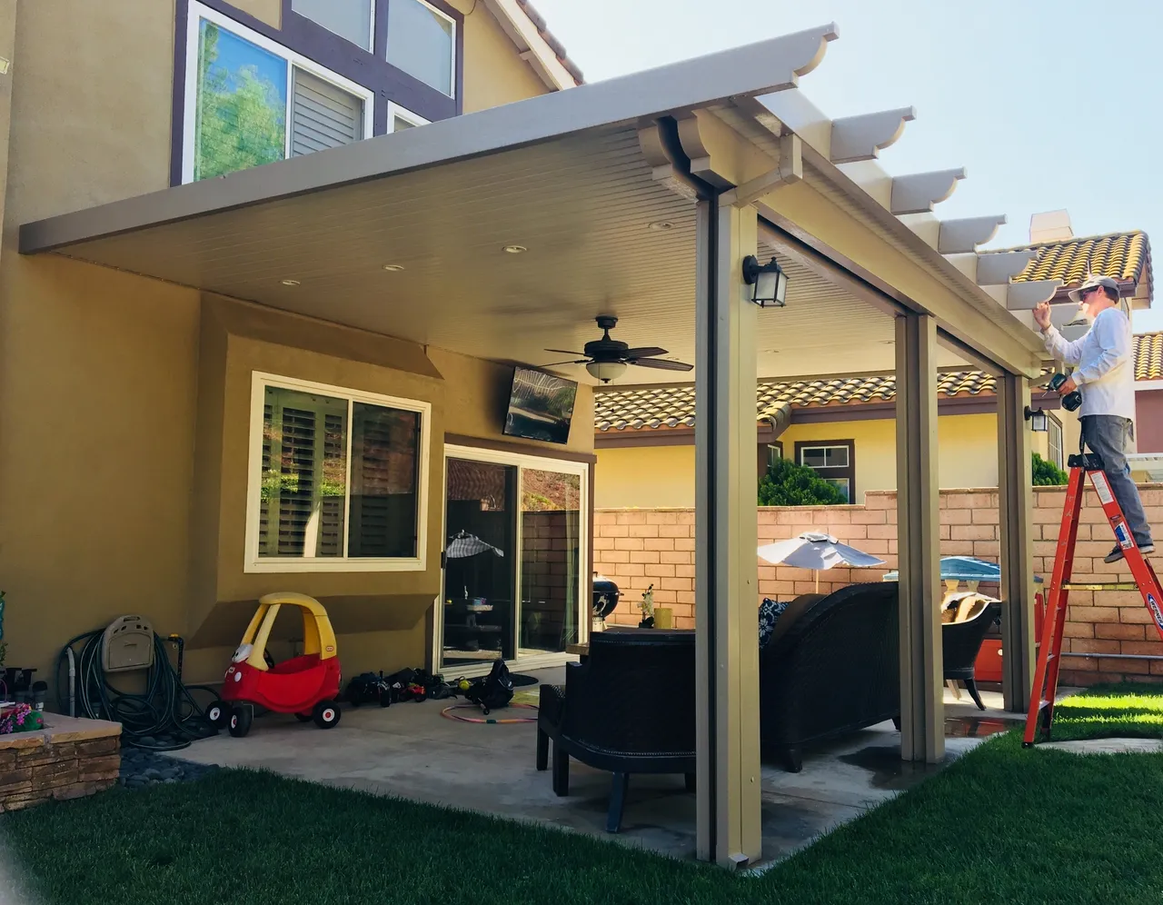 Light Brown Patio Cover